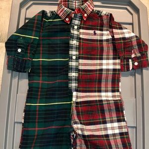 Ralph Lauren 12 month Plaid Romper